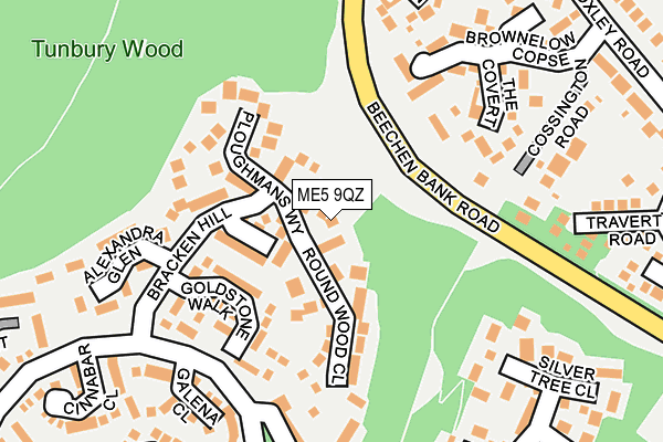 ME5 9QZ map - OS OpenMap – Local (Ordnance Survey) ME5 9QZ map - OS OpenMap – Local (Ordnance Survey)