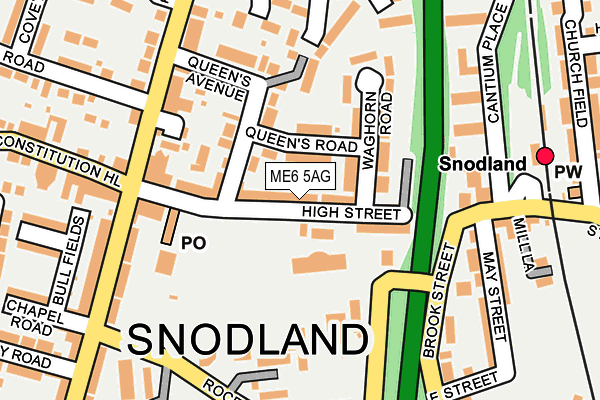 ME6 5AG map - OS OpenMap – Local (Ordnance Survey)