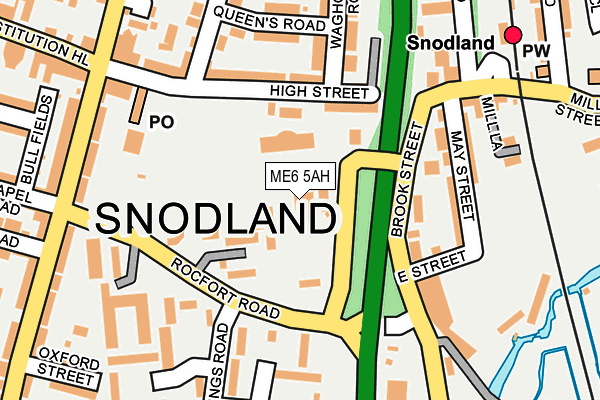 ME6 5AH map - OS OpenMap – Local (Ordnance Survey) ME6 5AH map - OS OpenMap – Local (Ordnance Survey)