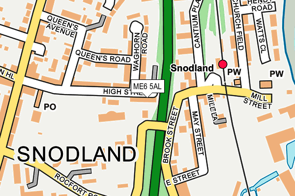 ME6 5AL map - OS OpenMap – Local (Ordnance Survey)