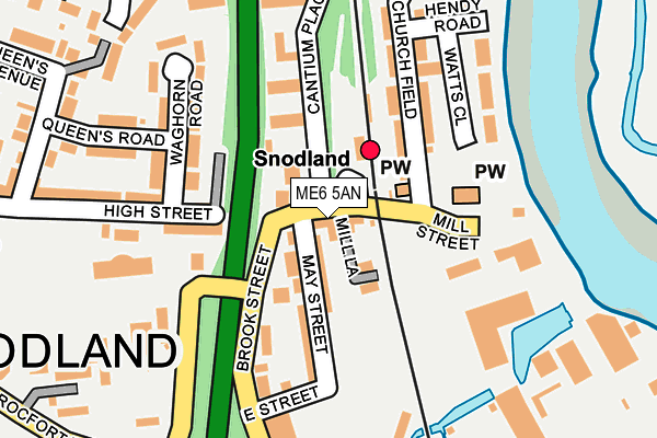 ME6 5AN map - OS OpenMap – Local (Ordnance Survey)