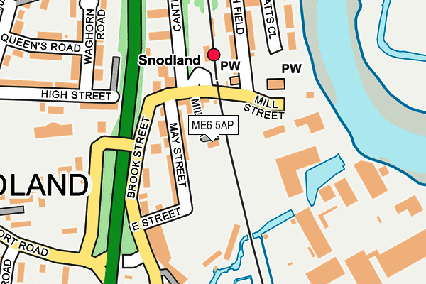 ME6 5AP map - OS OpenMap – Local (Ordnance Survey)