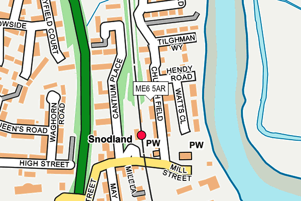 ME6 5AR map - OS OpenMap – Local (Ordnance Survey)