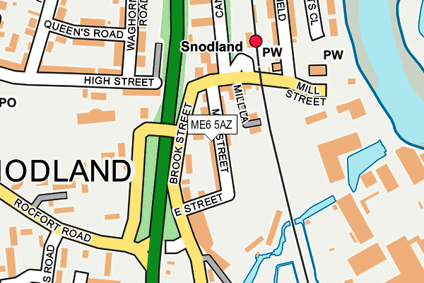 ME6 5AZ map - OS OpenMap – Local (Ordnance Survey)