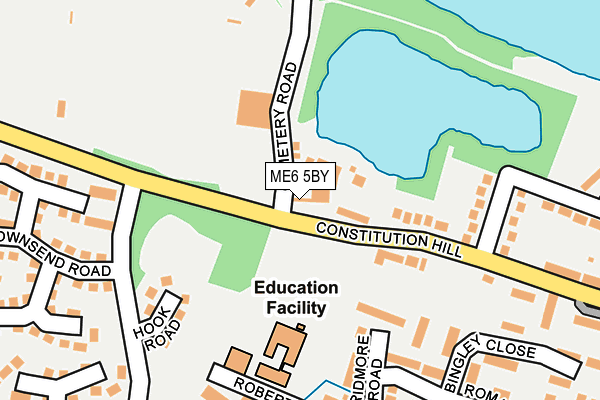 ME6 5BY map - OS OpenMap – Local (Ordnance Survey) ME6 5BY map - OS OpenMap – Local (Ordnance Survey)