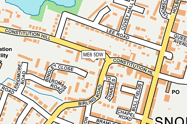 ME6 5DW map - OS OpenMap – Local (Ordnance Survey) ME6 5DW map - OS OpenMap – Local (Ordnance Survey)