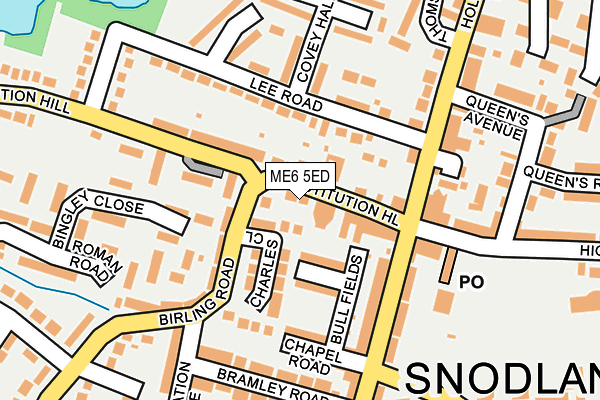 ME6 5ED map - OS OpenMap – Local (Ordnance Survey) ME6 5ED map - OS OpenMap – Local (Ordnance Survey)