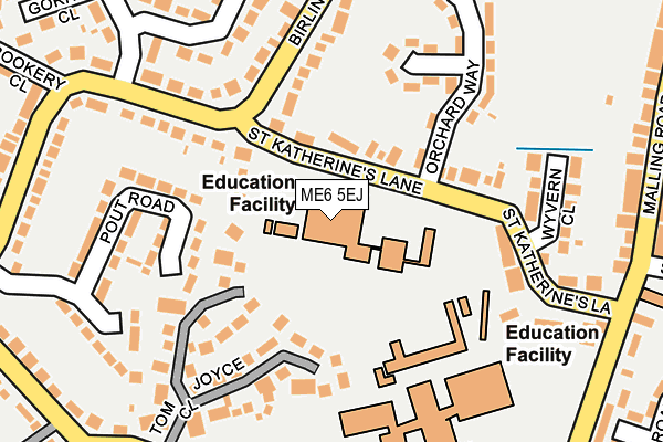 ME6 5EJ map - OS OpenMap – Local (Ordnance Survey)