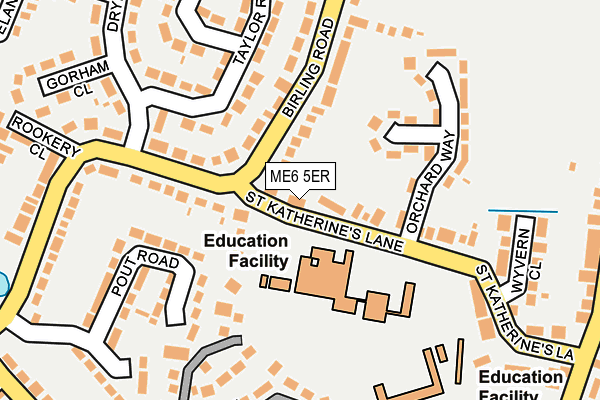 ME6 5ER map - OS OpenMap – Local (Ordnance Survey) ME6 5ER map - OS OpenMap – Local (Ordnance Survey)