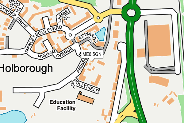 ME6 5GN map - OS OpenMap – Local (Ordnance Survey) ME6 5GN map - OS OpenMap – Local (Ordnance Survey)