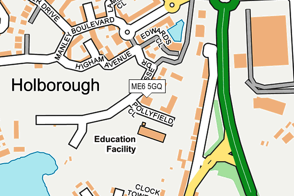 ME6 5GQ map - OS OpenMap – Local (Ordnance Survey)