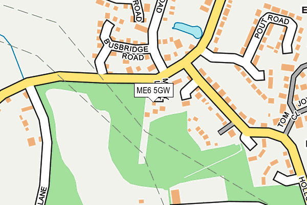 ME6 5GW map - OS OpenMap – Local (Ordnance Survey) ME6 5GW map - OS OpenMap – Local (Ordnance Survey)