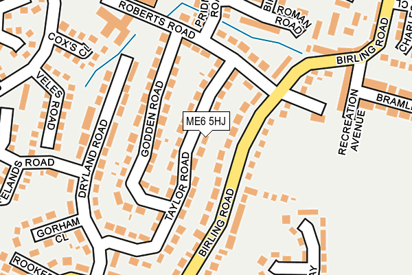 ME6 5HJ map - OS OpenMap – Local (Ordnance Survey) ME6 5HJ map - OS OpenMap – Local (Ordnance Survey)