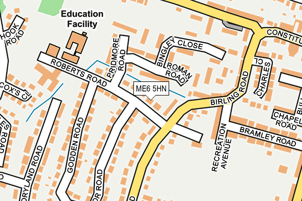 ME6 5HN map - OS OpenMap – Local (Ordnance Survey)