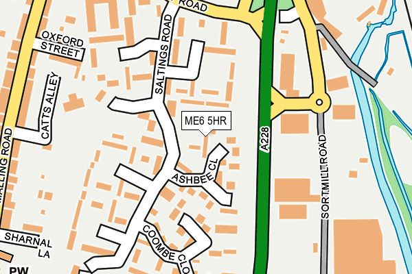 ME6 5HR map - OS OpenMap – Local (Ordnance Survey) ME6 5HR map - OS OpenMap – Local (Ordnance Survey)