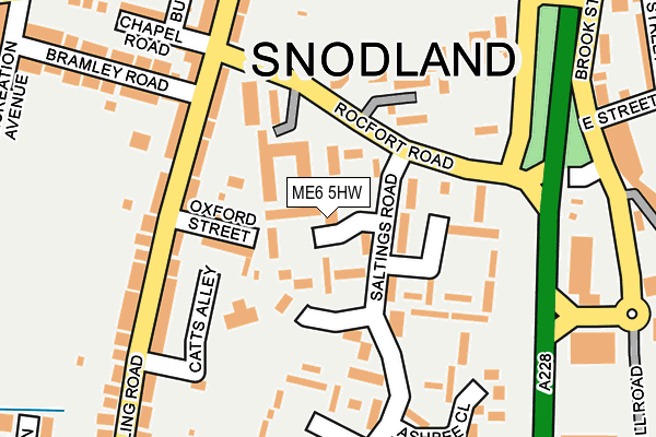ME6 5HW map - OS OpenMap – Local (Ordnance Survey) ME6 5HW map - OS OpenMap – Local (Ordnance Survey)