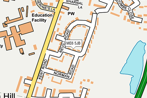 ME6 5JB map - OS OpenMap – Local (Ordnance Survey)