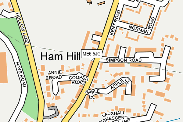 ME6 5JG map - OS OpenMap – Local (Ordnance Survey) ME6 5JG map - OS OpenMap – Local (Ordnance Survey)