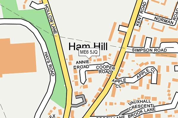 ME6 5JQ map - OS OpenMap – Local (Ordnance Survey) ME6 5JQ map - OS OpenMap – Local (Ordnance Survey)