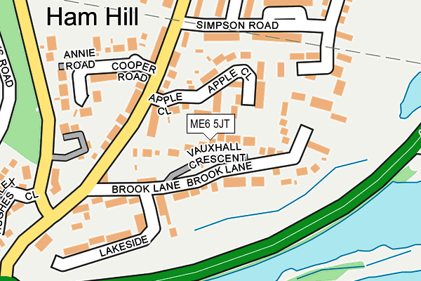 ME6 5JT map - OS OpenMap – Local (Ordnance Survey)
