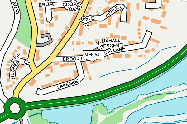 ME6 5JU map - OS OpenMap – Local (Ordnance Survey) ME6 5JU map - OS OpenMap – Local (Ordnance Survey)
