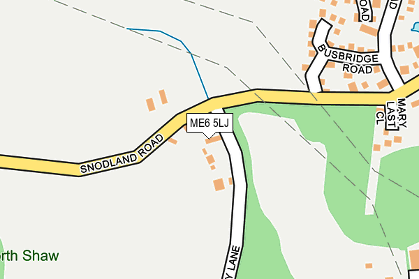 ME6 5LJ map - OS OpenMap – Local (Ordnance Survey) ME6 5LJ map - OS OpenMap – Local (Ordnance Survey)