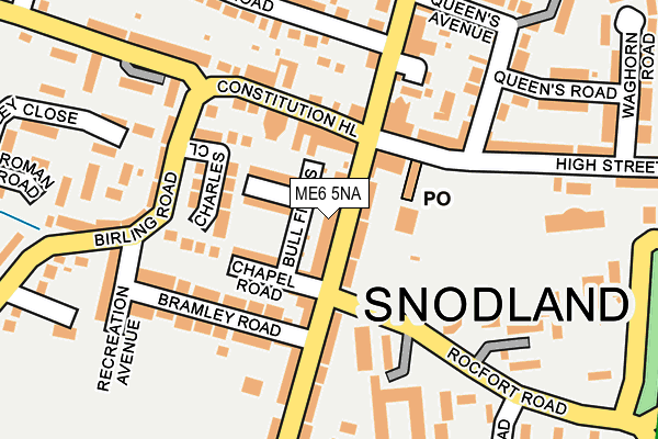 ME6 5NA map - OS OpenMap – Local (Ordnance Survey) ME6 5NA map - OS OpenMap – Local (Ordnance Survey)