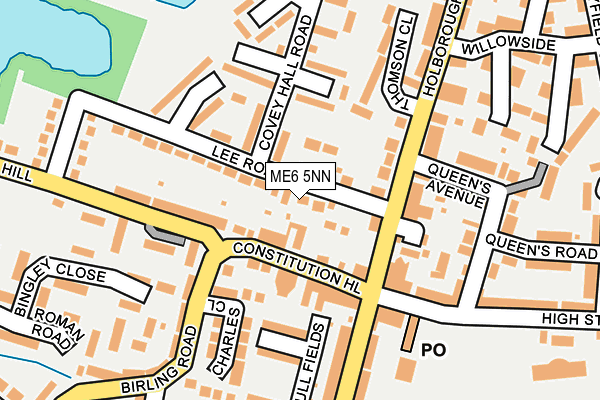 ME6 5NN map - OS OpenMap – Local (Ordnance Survey) ME6 5NN map - OS OpenMap – Local (Ordnance Survey)