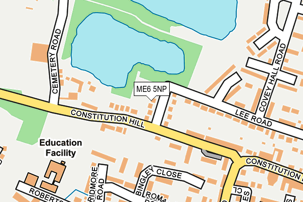ME6 5NP map - OS OpenMap – Local (Ordnance Survey)