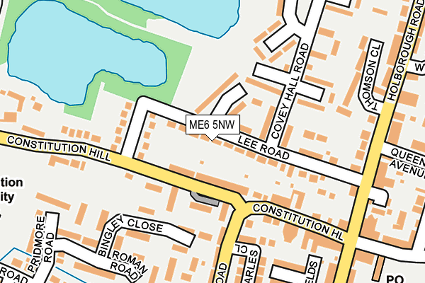 ME6 5NW map - OS OpenMap – Local (Ordnance Survey)