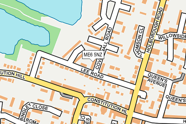 ME6 5NZ map - OS OpenMap – Local (Ordnance Survey) ME6 5NZ map - OS OpenMap – Local (Ordnance Survey)