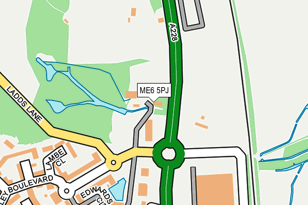 ME6 5PJ map - OS OpenMap – Local (Ordnance Survey) ME6 5PJ map - OS OpenMap – Local (Ordnance Survey)
