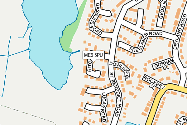 ME6 5PU map - OS OpenMap – Local (Ordnance Survey) ME6 5PU map - OS OpenMap – Local (Ordnance Survey)