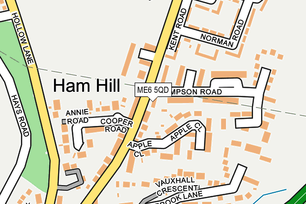 ME6 5QD map - OS OpenMap – Local (Ordnance Survey)