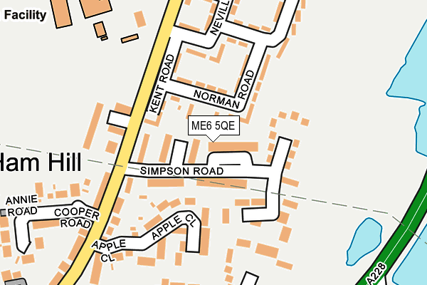 ME6 5QE map - OS OpenMap – Local (Ordnance Survey) ME6 5QE map - OS OpenMap – Local (Ordnance Survey)