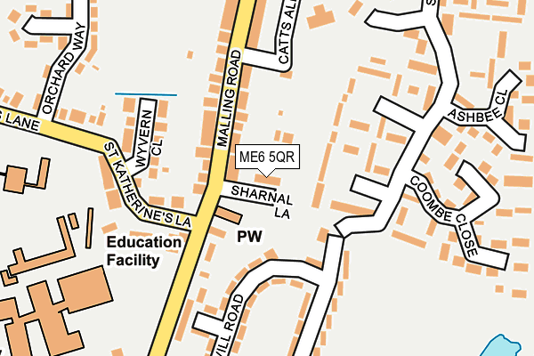 ME6 5QR map - OS OpenMap – Local (Ordnance Survey) ME6 5QR map - OS OpenMap – Local (Ordnance Survey)