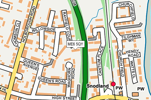 ME6 5QY map - OS OpenMap – Local (Ordnance Survey) ME6 5QY map - OS OpenMap – Local (Ordnance Survey)