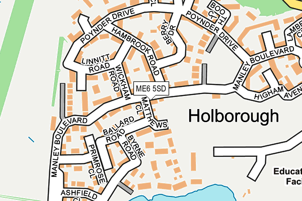 ME6 5SD map - OS OpenMap – Local (Ordnance Survey) ME6 5SD map - OS OpenMap – Local (Ordnance Survey)