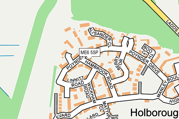 ME6 5SP map - OS OpenMap – Local (Ordnance Survey)