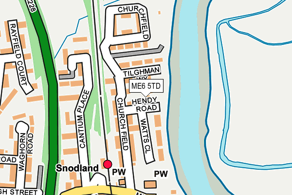 ME6 5TD map - OS OpenMap – Local (Ordnance Survey) ME6 5TD map - OS OpenMap – Local (Ordnance Survey)