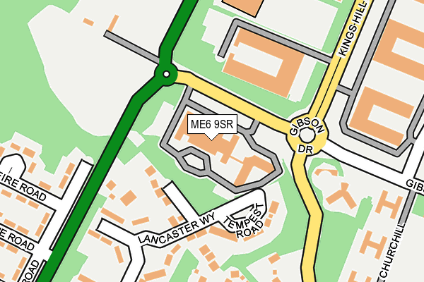 ME6 9SR map - OS OpenMap – Local (Ordnance Survey) ME6 9SR map - OS OpenMap – Local (Ordnance Survey)