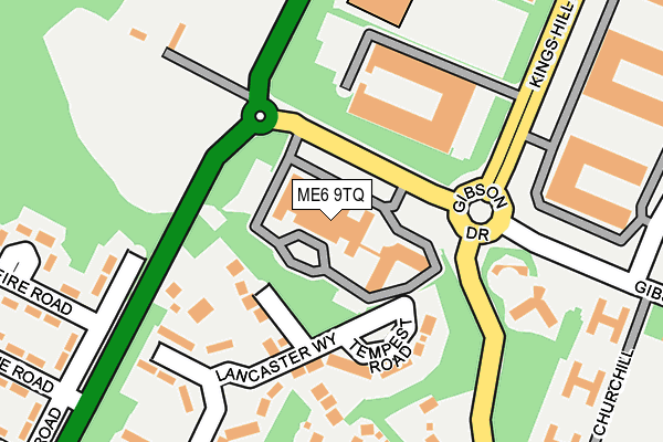 ME6 9TQ map - OS OpenMap – Local (Ordnance Survey) ME6 9TQ map - OS OpenMap – Local (Ordnance Survey)