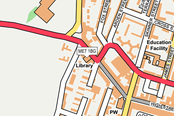 ME7 1BG map - OS OpenMap – Local (Ordnance Survey) ME7 1BG map - OS OpenMap – Local (Ordnance Survey)