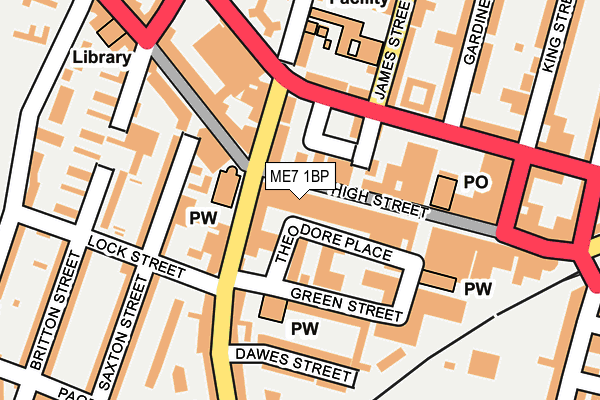ME7 1BP map - OS OpenMap – Local (Ordnance Survey) ME7 1BP map - OS OpenMap – Local (Ordnance Survey)