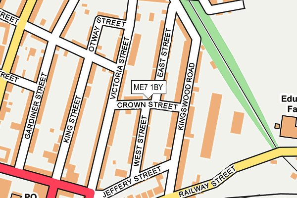 ME7 1BY map - OS OpenMap – Local (Ordnance Survey) ME7 1BY map - OS OpenMap – Local (Ordnance Survey)