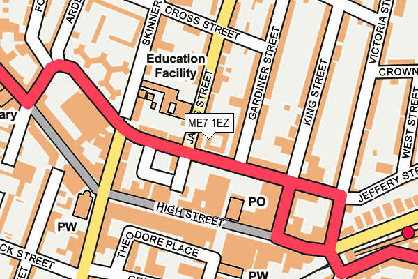 ME7 1EZ map - OS OpenMap – Local (Ordnance Survey) ME7 1EZ map - OS OpenMap – Local (Ordnance Survey)