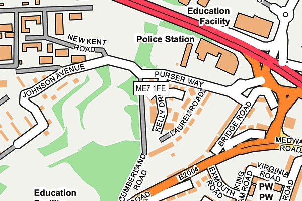 ME7 1FE map - OS OpenMap – Local (Ordnance Survey) ME7 1FE map - OS OpenMap – Local (Ordnance Survey)