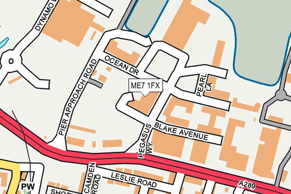 ME7 1FX map - OS OpenMap – Local (Ordnance Survey)