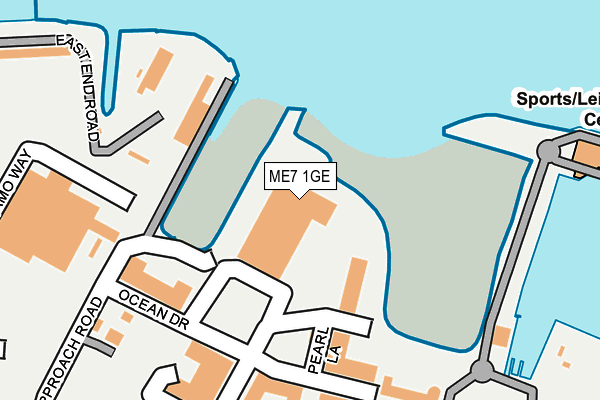 ME7 1GE map - OS OpenMap – Local (Ordnance Survey) ME7 1GE map - OS OpenMap – Local (Ordnance Survey)