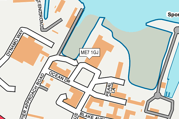 ME7 1GJ map - OS OpenMap – Local (Ordnance Survey) ME7 1GJ map - OS OpenMap – Local (Ordnance Survey)